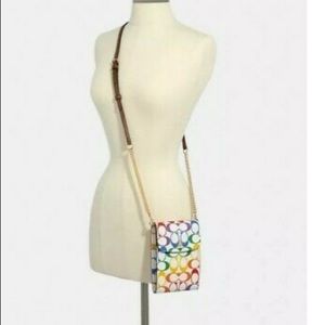 Multi colorful coach crossbody